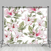 Aperturee - Aperturee Greeny Leaves Flowers Fine Art Photography Backdrop